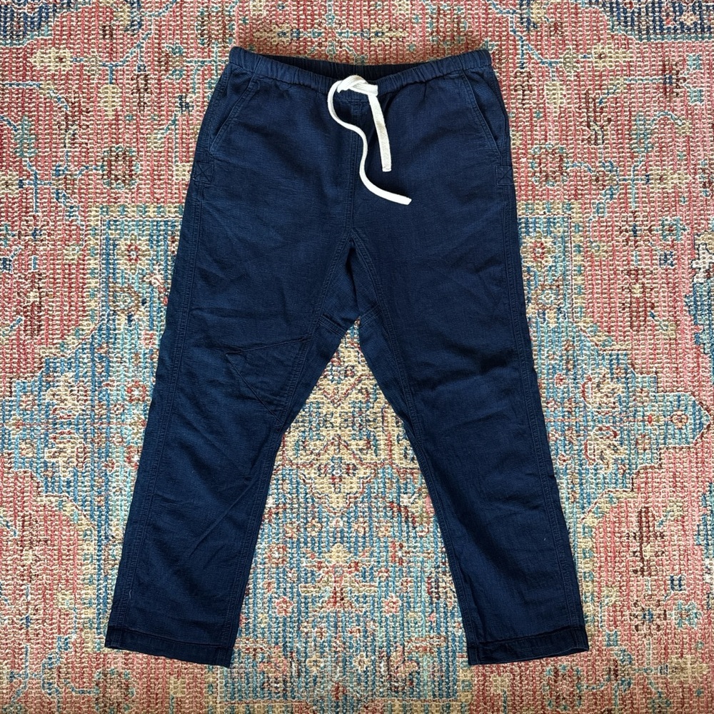 Free People Indigo Garment Dyed Denim Pants